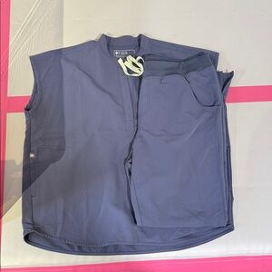 Figs space navy scrub set